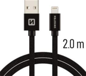 Swissten Textile Fast Charge 3A Lightning