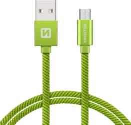 Swissten Textile Quick Charge Universāls Micro