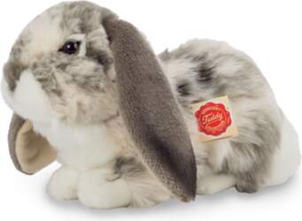 Teddy Hermann - Lying Rabbit grey-white