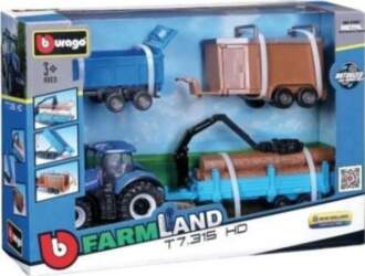 Tractor Gift Set + 3 trailers