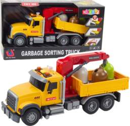 Truck Sorting Garbage Waste Containers Lights