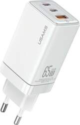 USAMS Ład. siec. 2xUSB-C+1xUSB 65W (only
