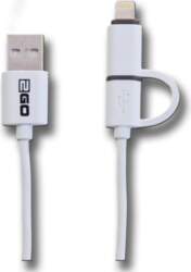 2GO 2in1 USB Lade-/Datenkabel f. Micro-USB