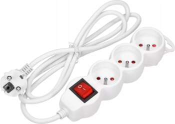 3-way extension cable 2P+Z with switch