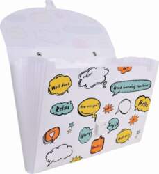 A4 folder with handle  white with