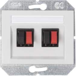 AUDIO SOCKET 2 V WHITE GL04-02