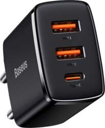 Baseus Compact Quick Charger  2xUSB  USB-C