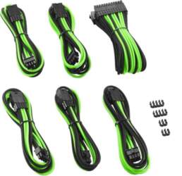CableMod PRO Extension Kit black/green -