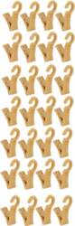 CLIPS FOR RING PL. BEIGE D28