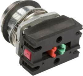 Control button 30mm red with self-return