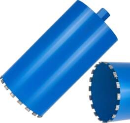 Diamond core drill bit for dry