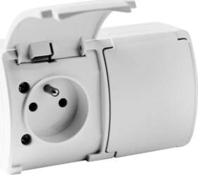 Doktorvolt Double socket with grounding IP44