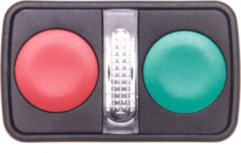 Double button drive green/red /O-I/ with