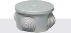 Elettrocanali Surface-mounted self-extinguishing box round series