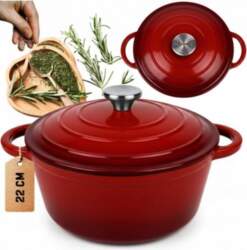 ENAMEL CAST IRON POT 24cm 4L