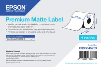 EPSON PREMIUM MATTE LABEL CONTINUOUS ROLL