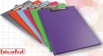 Folder with A4 clip - black