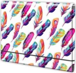 Folding folder A4 with a feather
