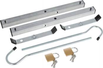 Handles for transporting a ladder on