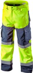 High-visibility softshell work trousers  yellow  size