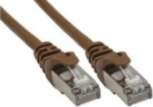 InLine Patchcord SF/UTP  Cat.5e   brazowy