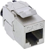 Inline Registered  keystone rj45 jack slim