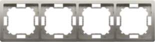 Kontakt-Simon Simon Basic quadruple frame  satin