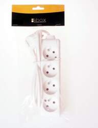 Libox 4 sockets  white  3m (LB0082-3)
