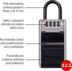 MASTER LOCK Key case with combination