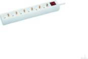MicroConnect 6-way Schuko Socket 5M White