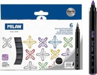 Milan Markers with a brush tip