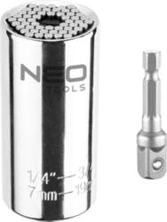 Neo Universal socket 7-19 mm 1/4``-3/4``