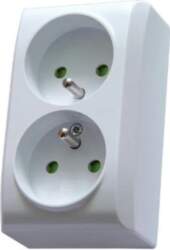 Ospel BIS double socket  surface-mounted  with