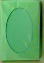 Passepartout card + light green envelope