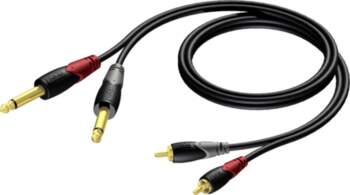 Procab Cable Jack 6.3mm x2