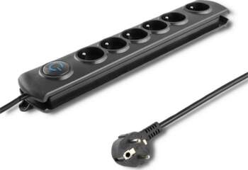 Qoltec surge protector 6 outlets (5m)