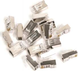 RJ45 (8P8C) loop-through plug  cat.5e