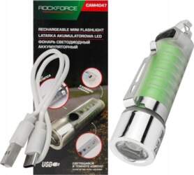 Rockforce Rechargeable mini LED flashlight 6in1