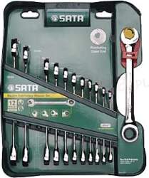 SATA DOUBLE RATCHET COMBINATION WRENCHES SET