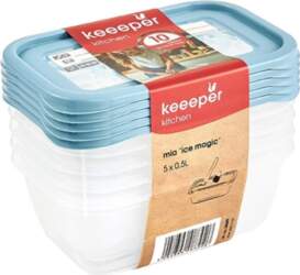 Set of food containers for description