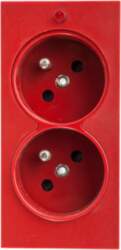 Simon Connect Socket CIMA double with/u