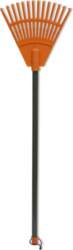 Small rake with stem orange 20cm