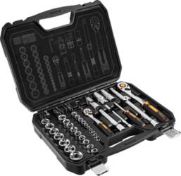 Socket wrench 1/2"  1/4"  set of
