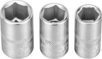 Stanley Socket set 1/4`` 3pcs 8/9/10mm