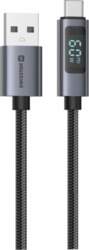 Swissten LCD Cable USB - USB-C
