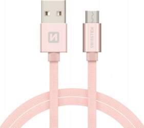 Swissten Textile Quick Charge Universāls Micro