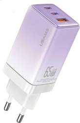 USAMS Ład. siec. 2xUSB-C+1xUSB 65W (only
