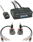 VGA KVM Switch 2 Port Compact