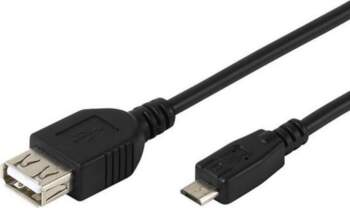 Vivanco cable microUSB - USB OTG