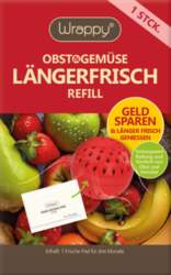Wrappy Obst  Gemuse Langerfrisch refill 1